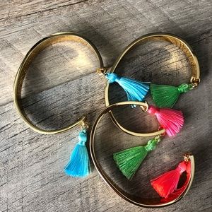Lilly Pulitzer tassel bracelet set